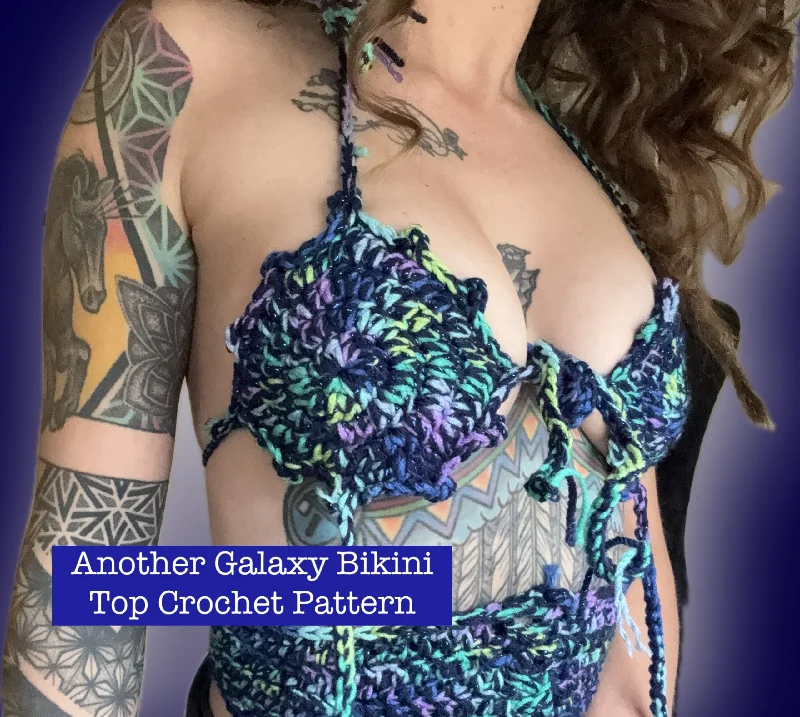 Another Galaxy Bikini Top Pattern