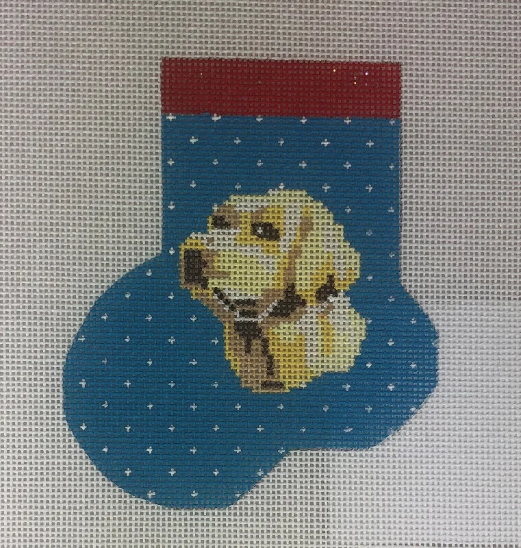 * A. Bradley ab346 Yellow Lab Mini Stocking