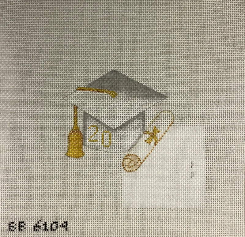 Burnett and Bradley BB6104 Graduation Cap - White