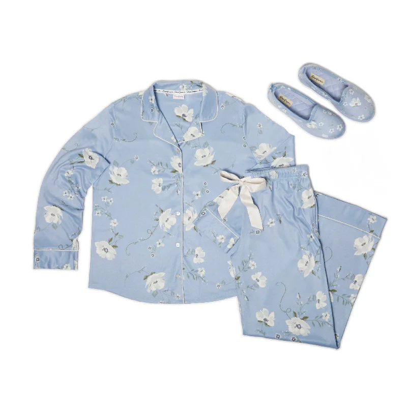 Dearfoams Women's Floral Two-Piece Pajama Set Pajamas