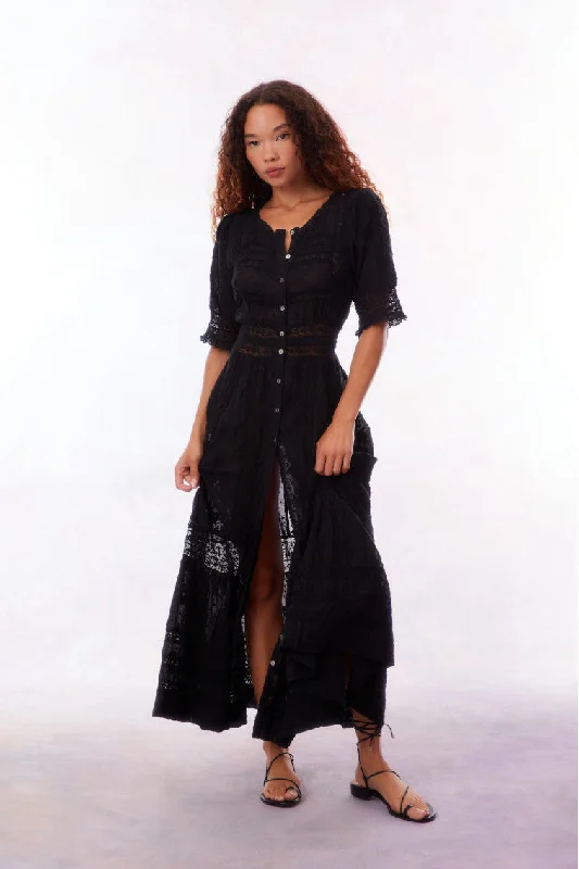 Minka Maxi Dress-BLACK