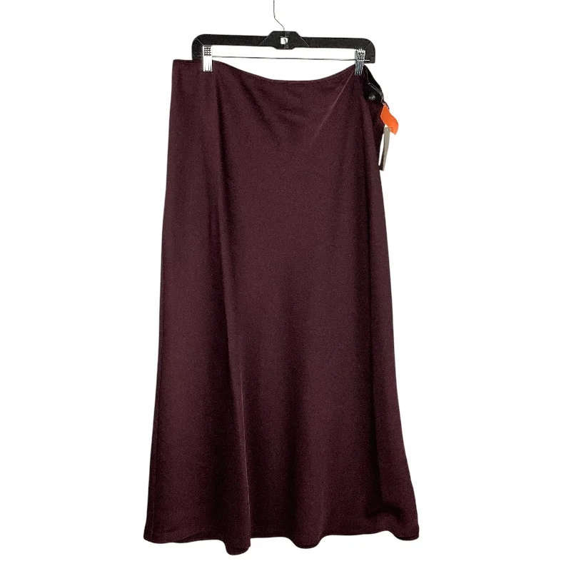 Skirt Maxi By A New Day In Purple, Size: Xxl