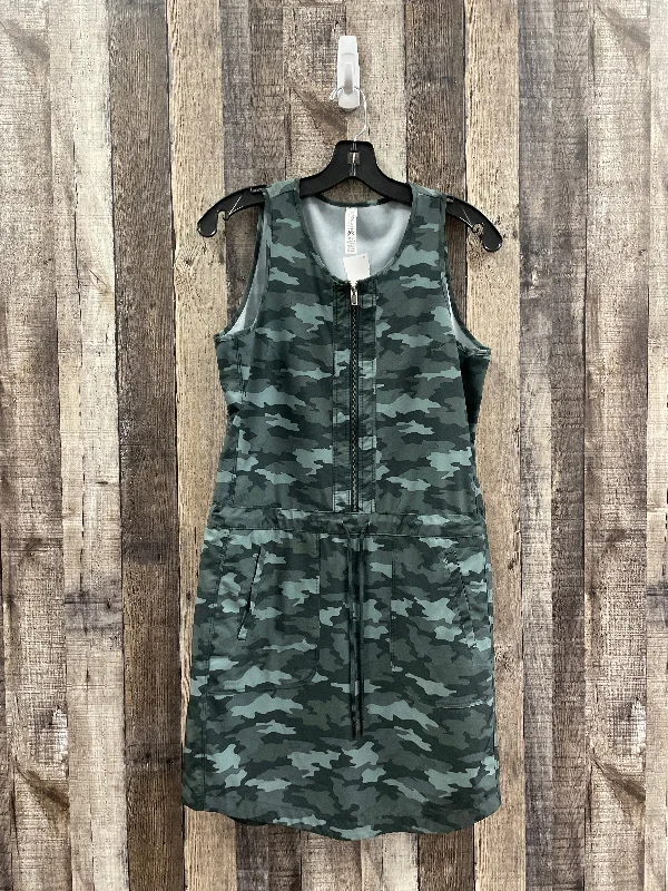 Athletic Dress By Kyodan In Camouflage Print, Size: Petite   S