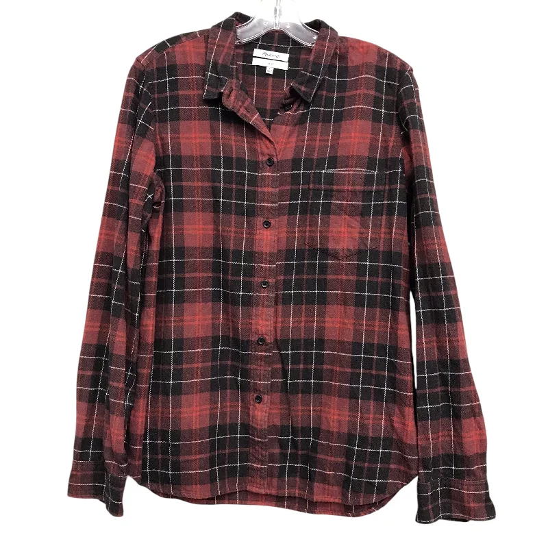 Top Ls By Madewell In Plaid Pattern, Size:L