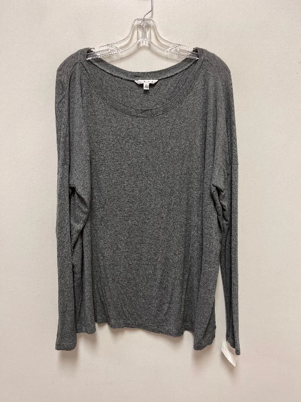 Top Long Sleeve By Cabi In Grey, Size: M