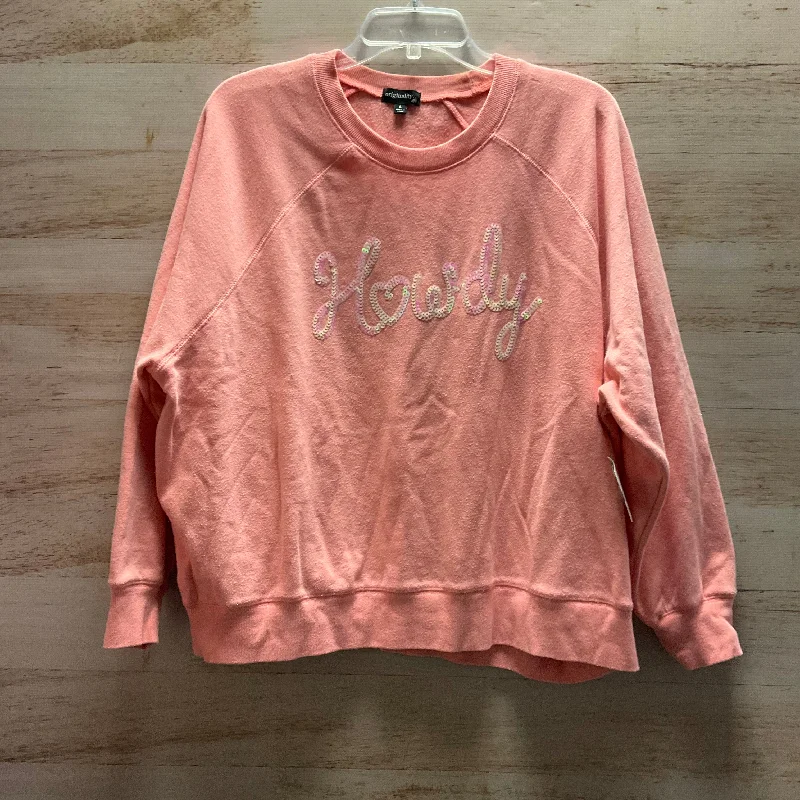 Top Long Sleeve By Clothes Mentor In Coral, Size: L