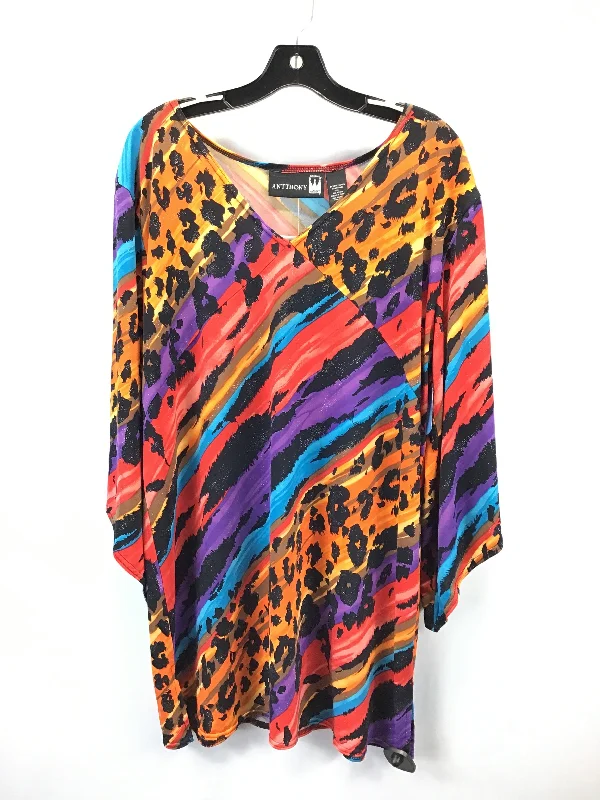 Top Long Sleeve By Clothes Mentor In Multi-colored, Size: L