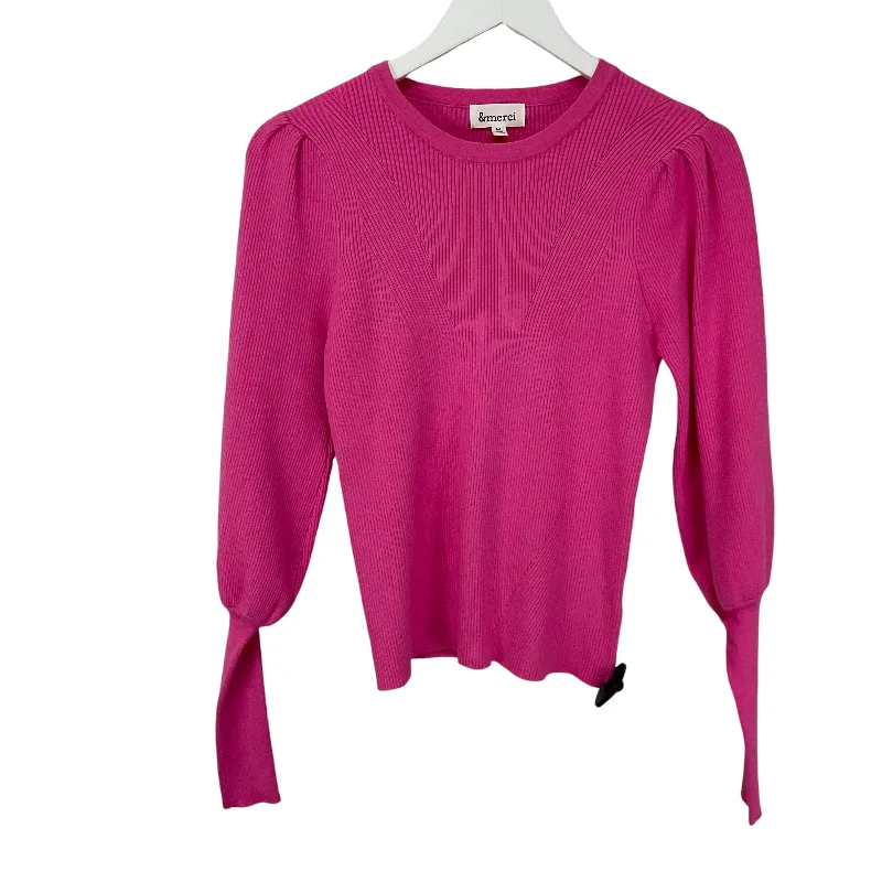 Top Long Sleeve By Clothes Mentor In Pink, Size: M