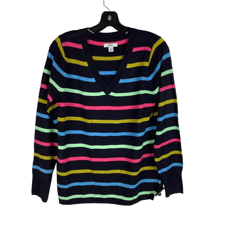 Top Long Sleeve By Croft And Barrow In Striped Pattern, Size: S