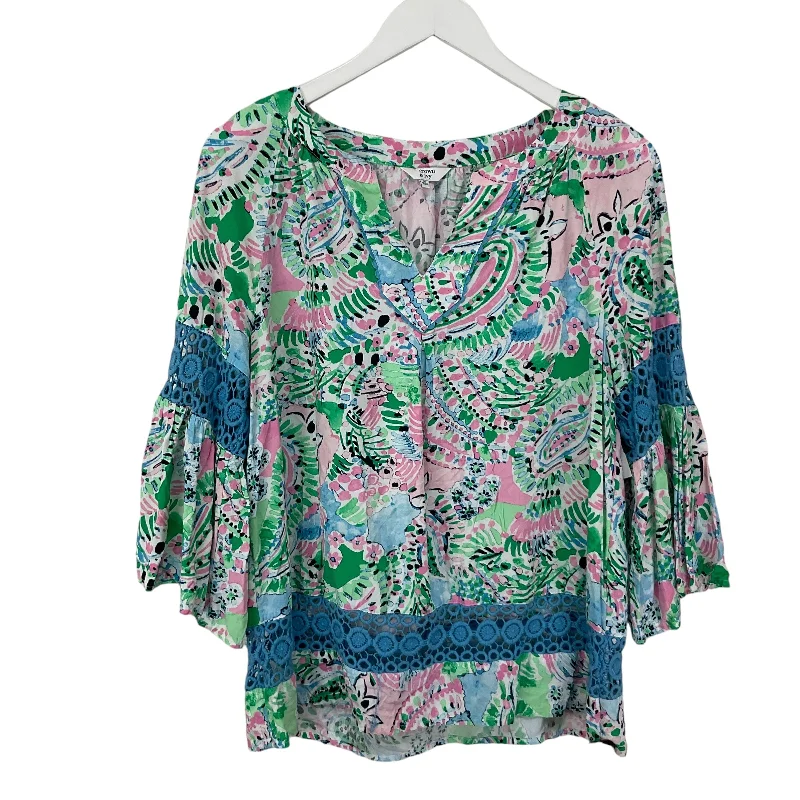 Top Long Sleeve By Crown And Ivy In Multi-colored, Size: M