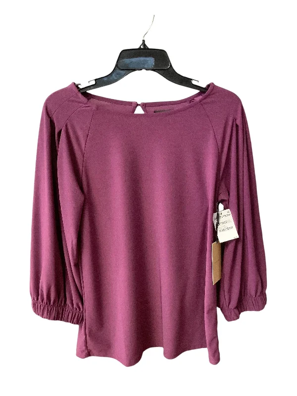 Top Long Sleeve By Halogen In Purple, Size: Xs