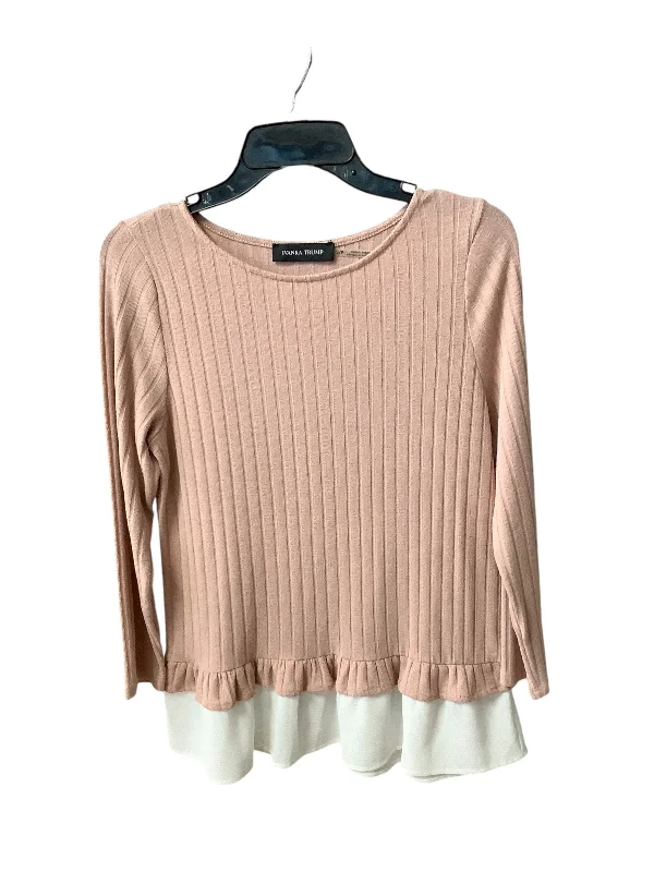 Top Long Sleeve By Ivanka Trump In Pink, Size: S