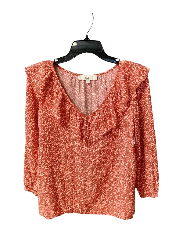 Top Long Sleeve By Loft In Red, Size: Xs