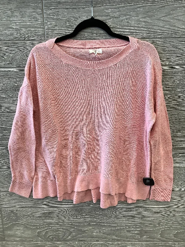 Top Long Sleeve By Lou And Grey In Pink, Size: M