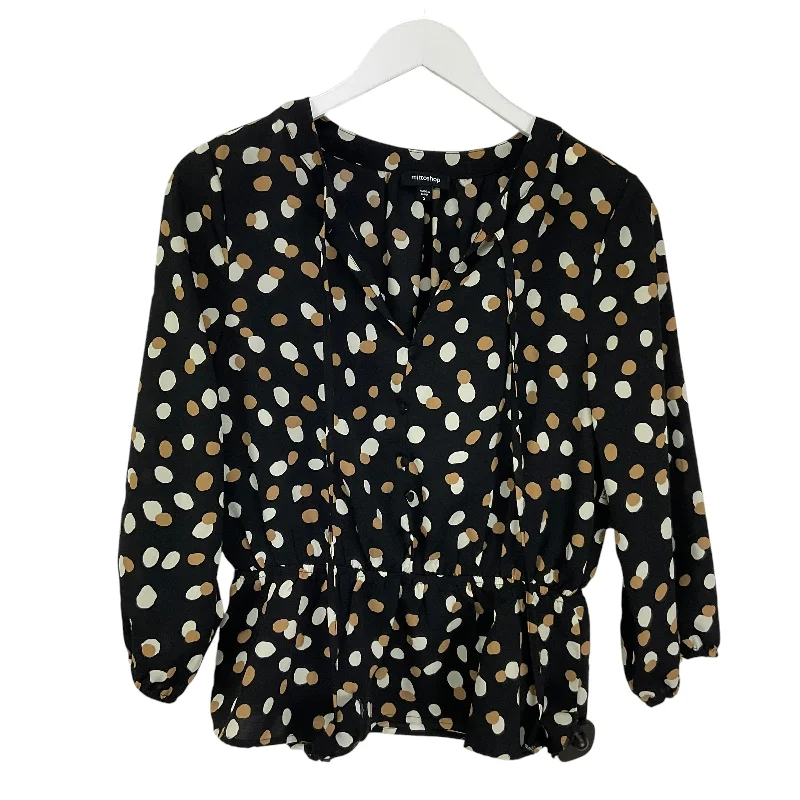 Top Long Sleeve By Mittoshop In Black, Size: S