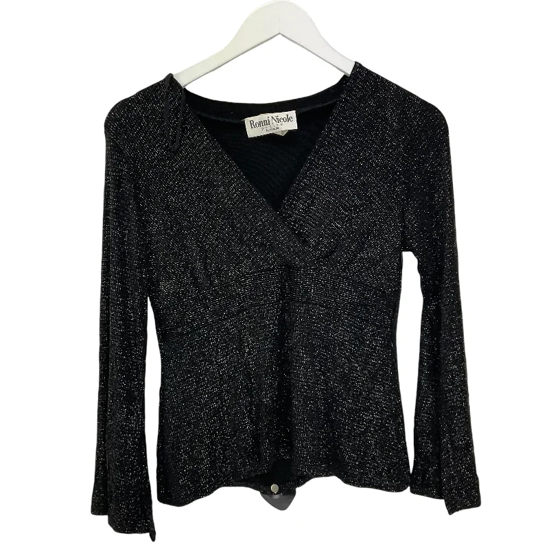 Top Long Sleeve By Ronnie Nicole In Black, Size: S